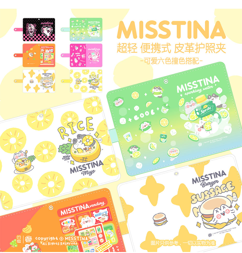 「MISSTINA」 passport holder multi-function ticket holder portable original document bag overseas document holder document set