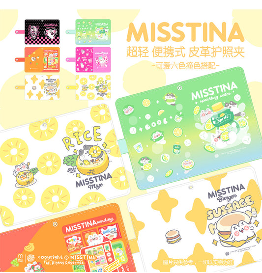 「MISSTINA」 passport holder multi-function ticket holder portable original document bag overseas document holder document set