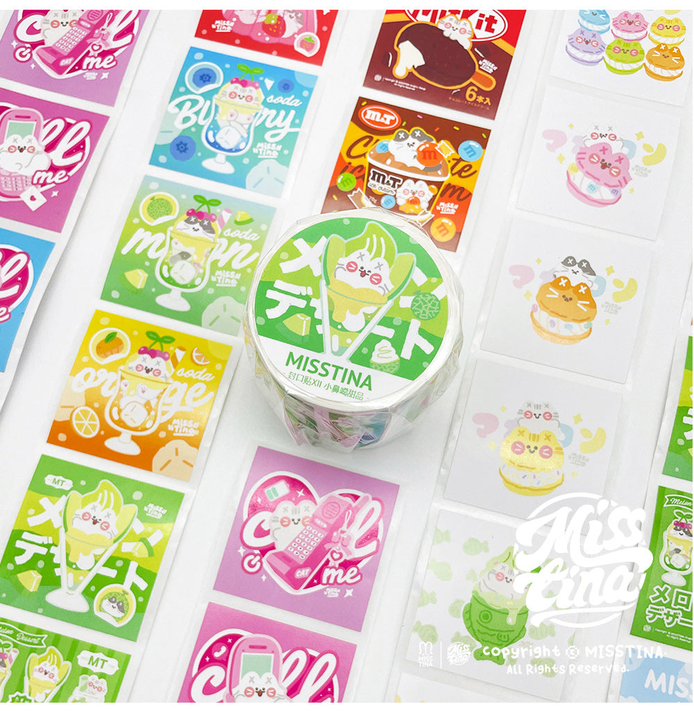 「MISSTINA」 No. 12 single roll original MI sealing sticker cute notebook decoration sticker packaging matte film sticker