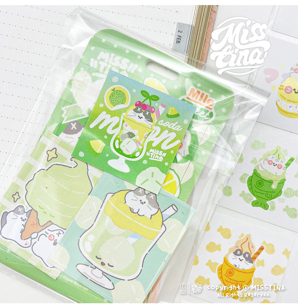 「MISSTINA」 No. 12 single roll original MI sealing sticker cute notebook decoration sticker packaging matte film sticker