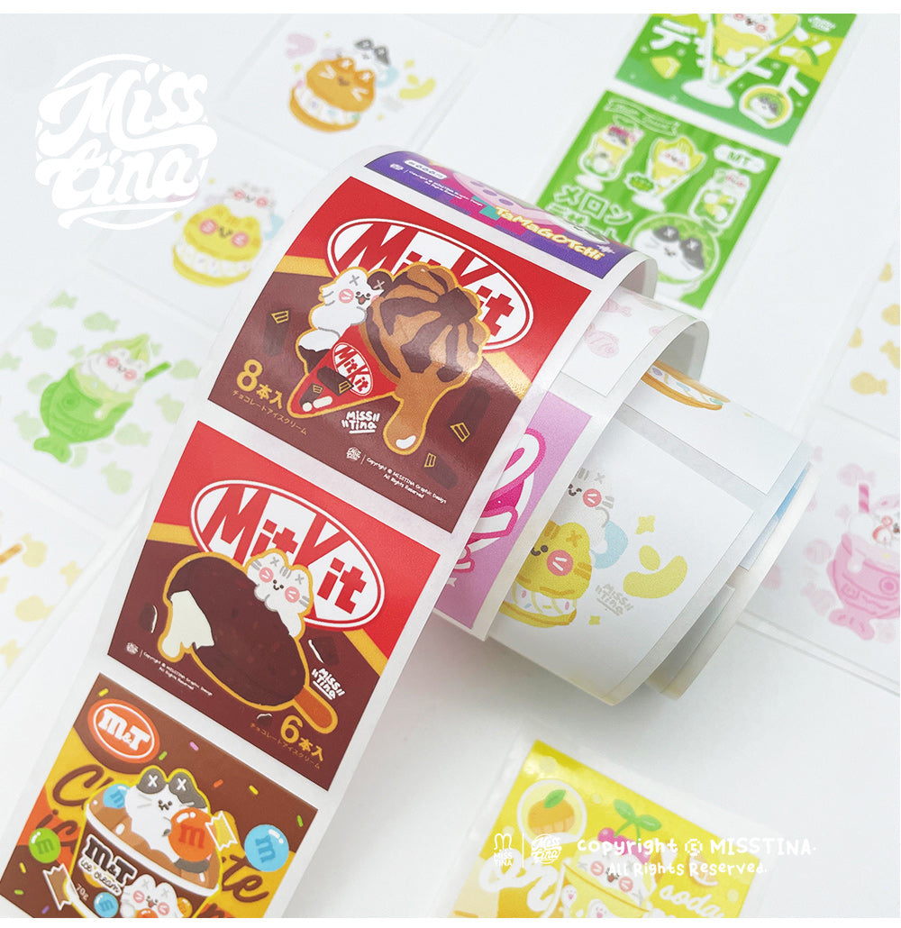 「MISSTINA」 No. 12 single roll original MI sealing sticker cute notebook decoration sticker packaging matte film sticker