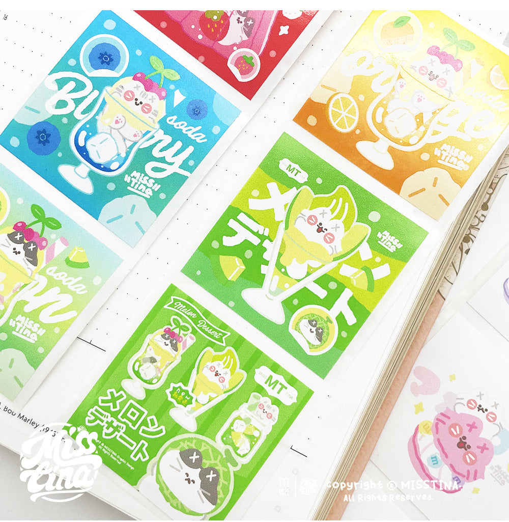 「MISSTINA」 No. 12 single roll original MI sealing sticker cute notebook decoration sticker packaging matte film sticker