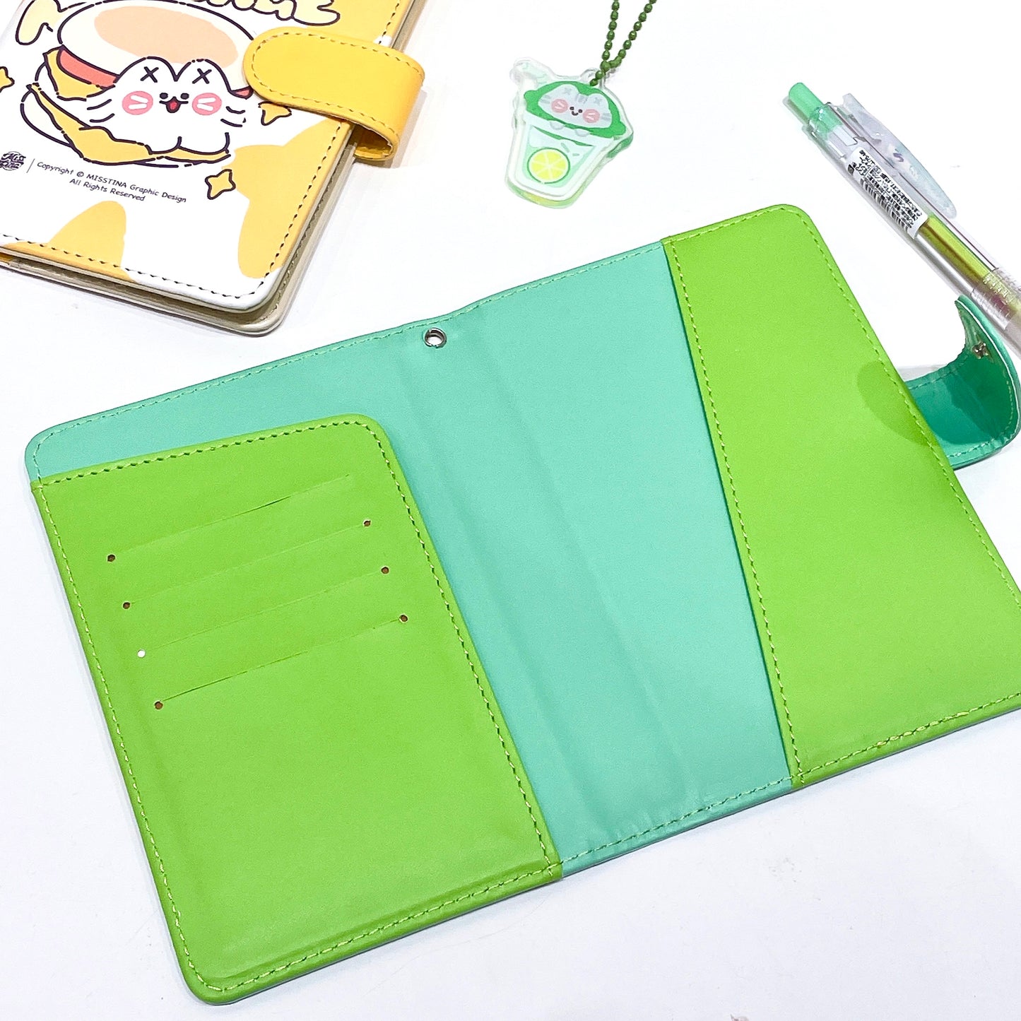 「MISSTINA」 passport holder multi-function ticket holder portable original document bag overseas document holder document set